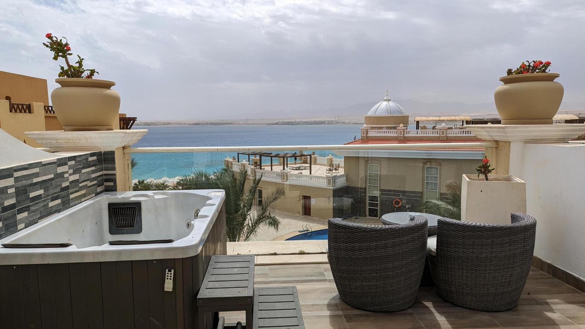 Kaisol Romance Resort Sahl Hasheesh - Adults Only Hurghada Ngoại thất bức ảnh View from the rooftop