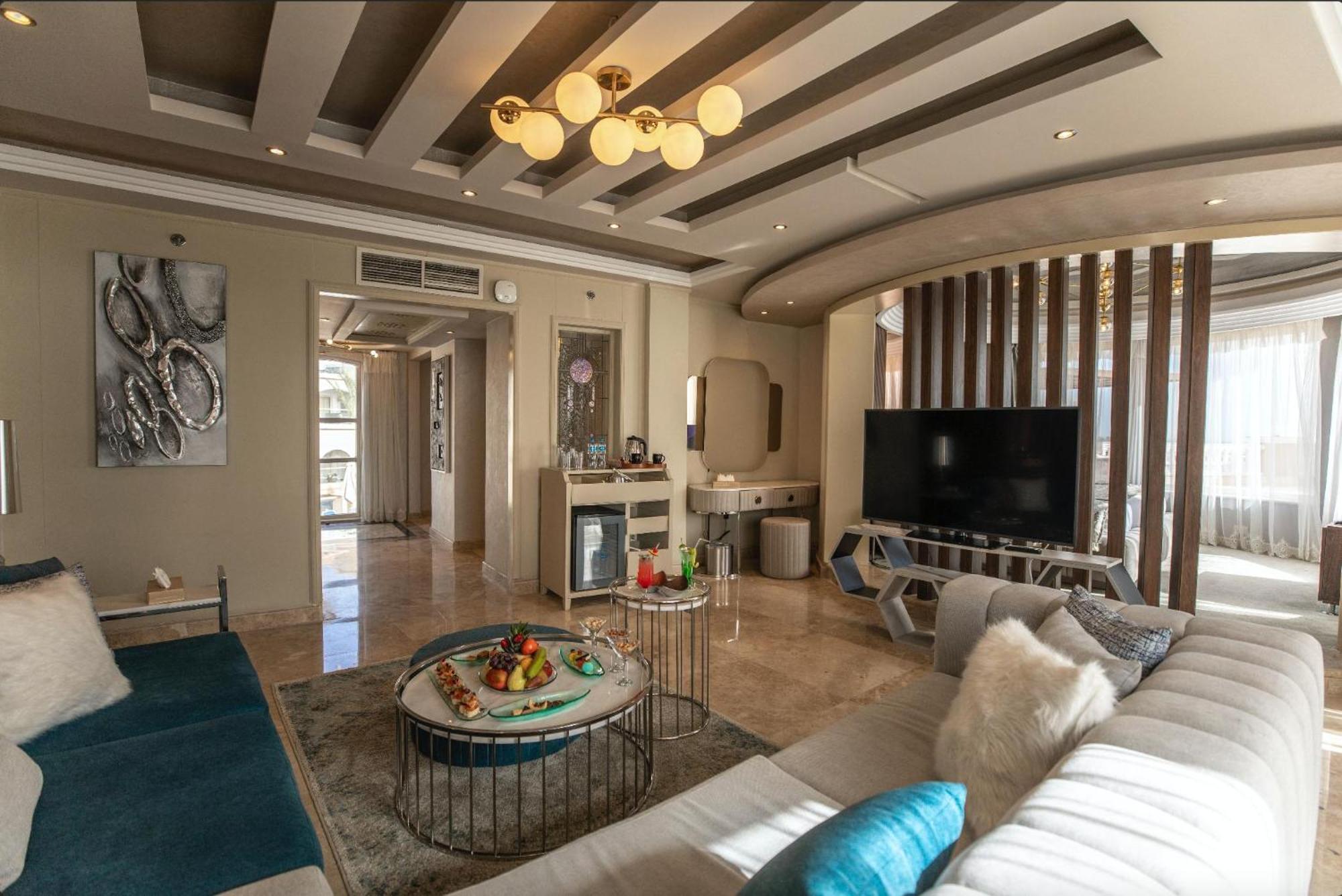 Kaisol Romance Resort Sahl Hasheesh - Adults Only Hurghada Ngoại thất bức ảnh A 3D rendering of a living room